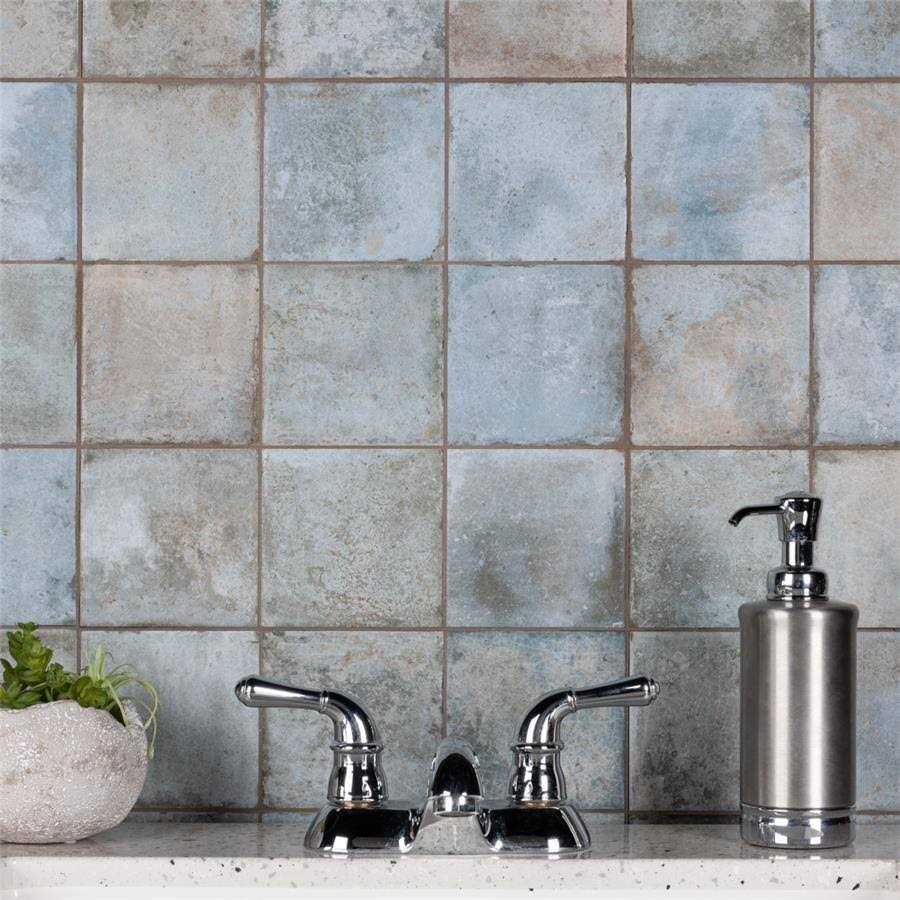 Merola Tile Kings Clay Checker Sand 17.63 x 17.63 Ceramic Floor and Wall Tile - Zenithce