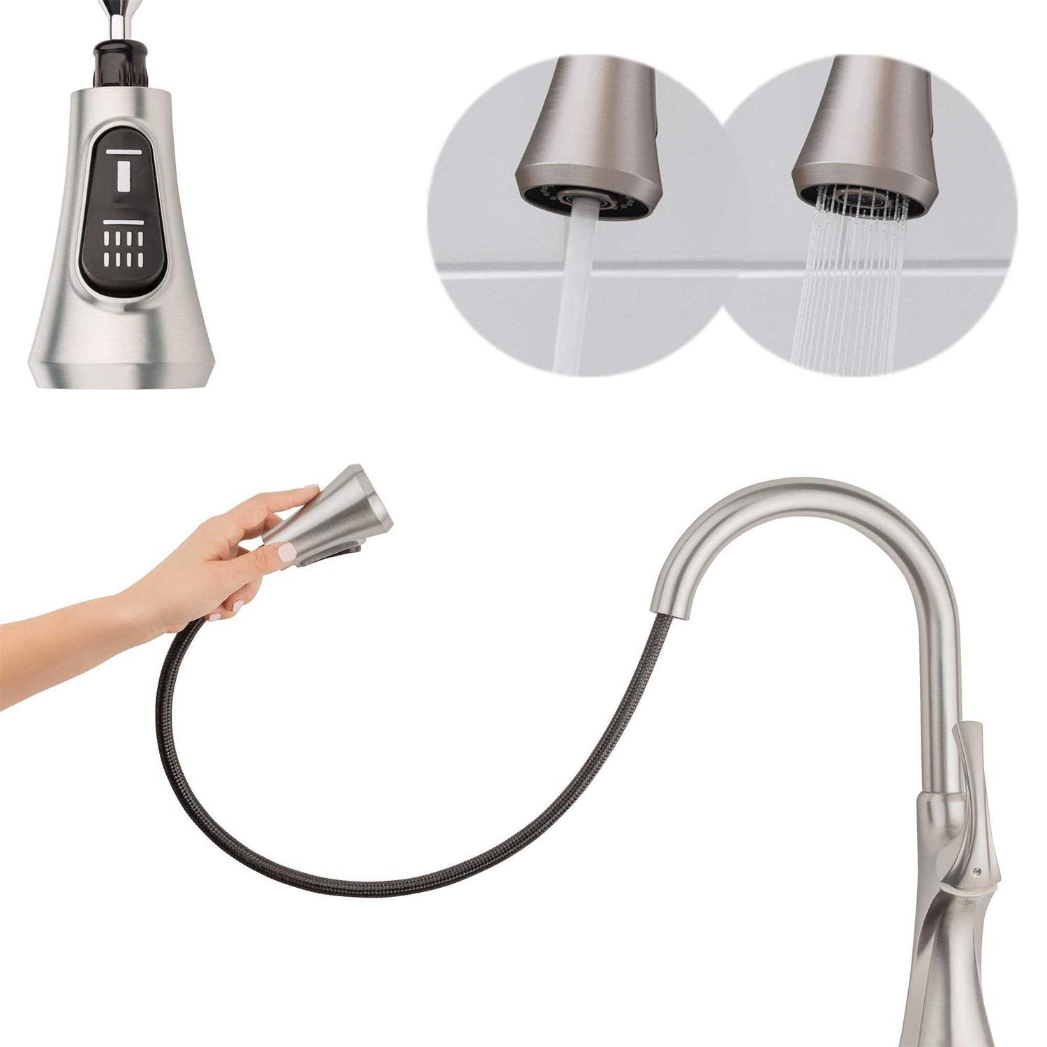Pfister Courant Two Handle Bridge Kitchen Faucet with Side Spray - Zenithce