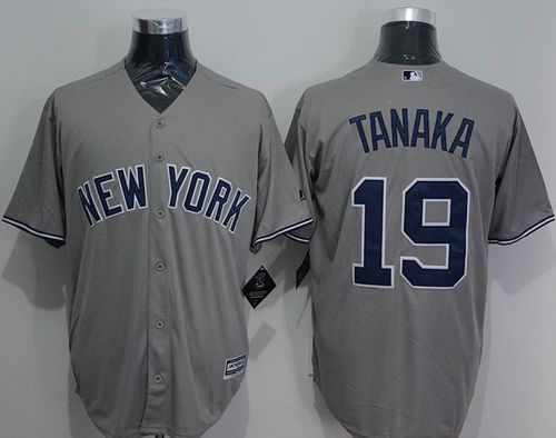 Yankees #19 Masahiro Tanaka Grey New Cool Base Stitched Jersey - Zenithce