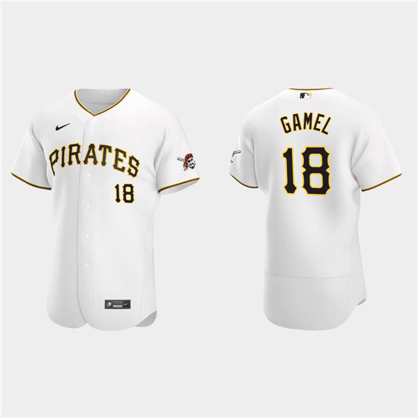Pittsburgh Pirates #18 Ben Gamel White Flex Base Stitched Jersey - Zenithce