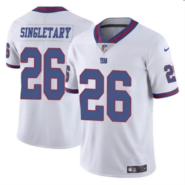 New York Giants #26 Devin Singletary White Color Rush Limited Stitched Jersey - Zenithce