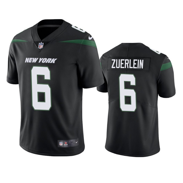 New York Jets #6 Greg Zuerlein Black Vapor Untouchable Limited Stitched Jersey - Zenithce