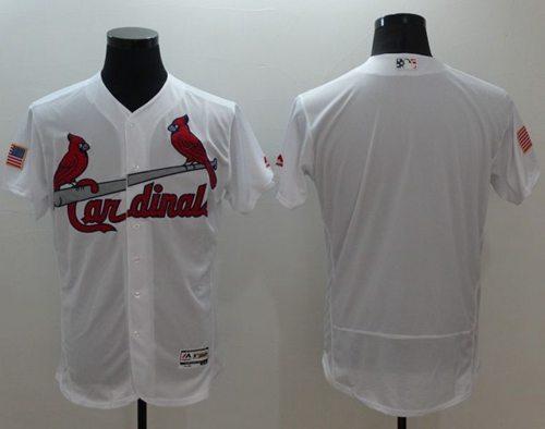 Cardinals Blank White Fashion Stars Stripes Flexbase Authentic Stitched Jersey - Zenithce