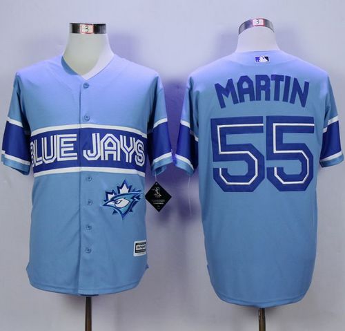 Blue Jays #55 Russell Martin Light Blue Exclusive New Cool Base Stitched Jersey - Zenithce