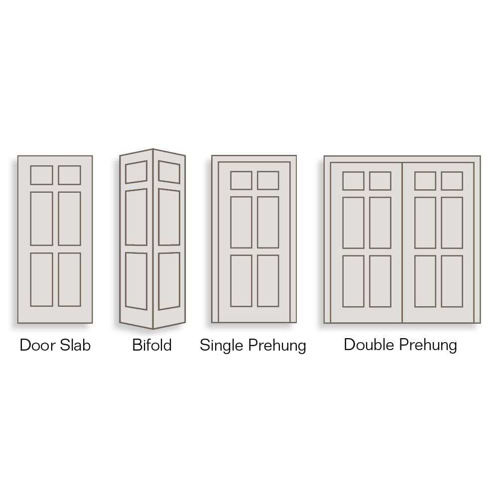 RELIABILT Colonist Textured 30-in x 80-in 6-panel Hollow Core Primed Molded Composite Slab Door LO30404 - Zenithce