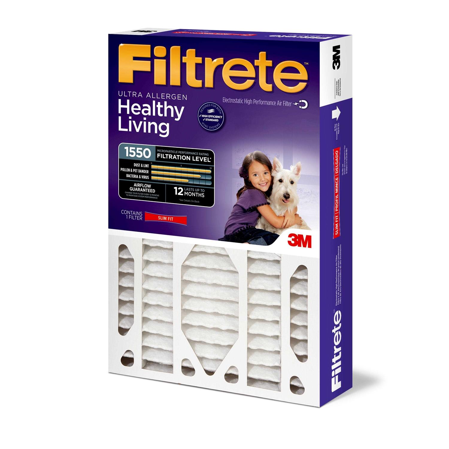Filtrete Allergen Plus Odor Reduction HVAC Furnace Air Filter 1200 Mpr - Zenithce