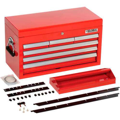 Global Industrial 25-15/16 x 12-1/16 x 14-3/4 6 Drawer Tool Chest - Zenithce