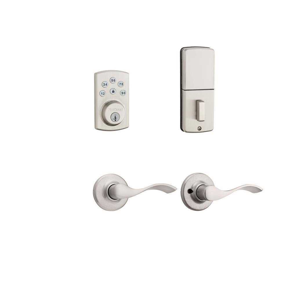 Kwikset Powerbolt2 Single Cylinder Electronic Deadbolt Featuring Smartkey Security and Balboa Passage Lever - Zenithce