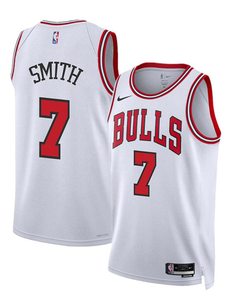 Chicago Bulls #7 Jalen Smith White 2024 Association Edition Stitched Jersey - Zenithce