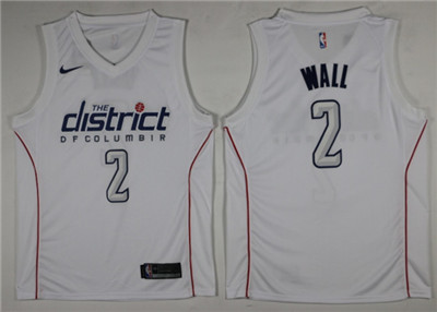 Wizards #2 John Wall White City Edition Swingman Jersey - Zenithce