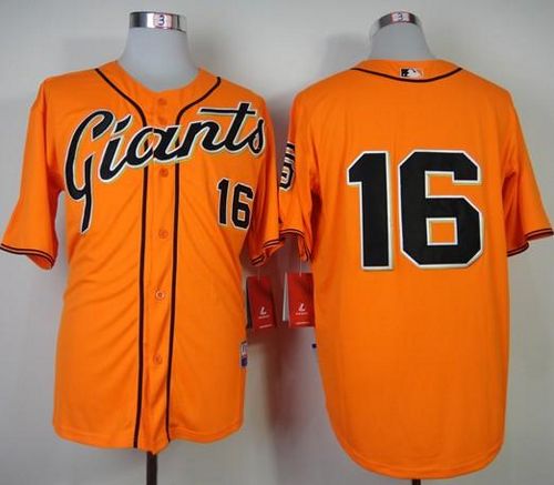 Giants #16 Angel Pagan Orange Cool Base Stitched Jersey - Zenithce