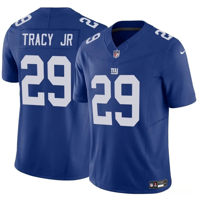 New York Giants #29 Tyrone Tracy Jr Blue 2023 F.U.S.E. Vapor Untouchable Limited Stitched Jersey - Zenithce