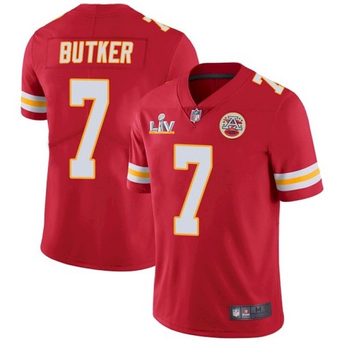 Kansas City Chiefs #7 Harrison Butker Red 2021 Super Bowl LV Limited Stitched Jersey - Zenithce