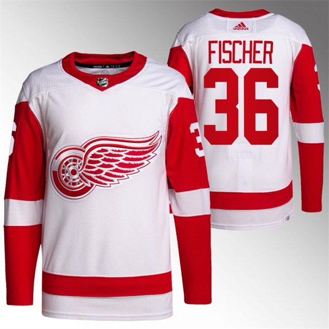 Detroit Red Wings #36 Christian Fischer White Stitched Jersey - Zenithce