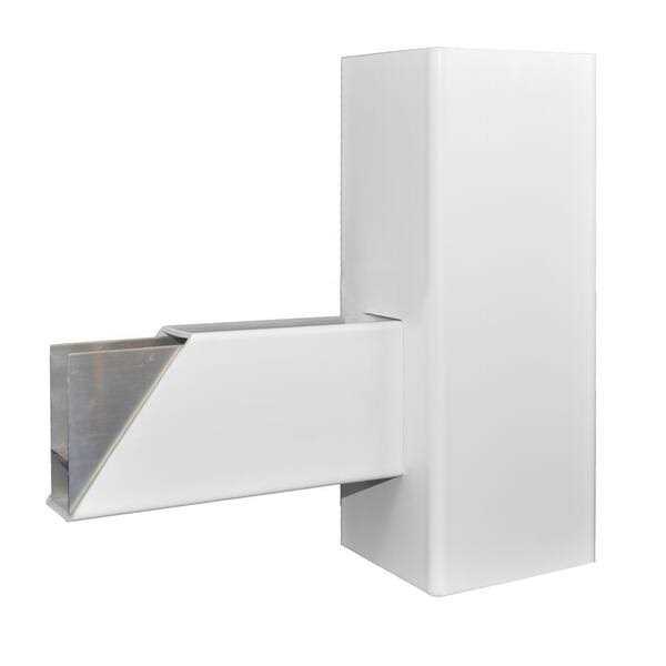Weatherables Plymouth 5 ft. H x 8 ft. W White Vinyl Picket Fence Panel Kit - Zenithce