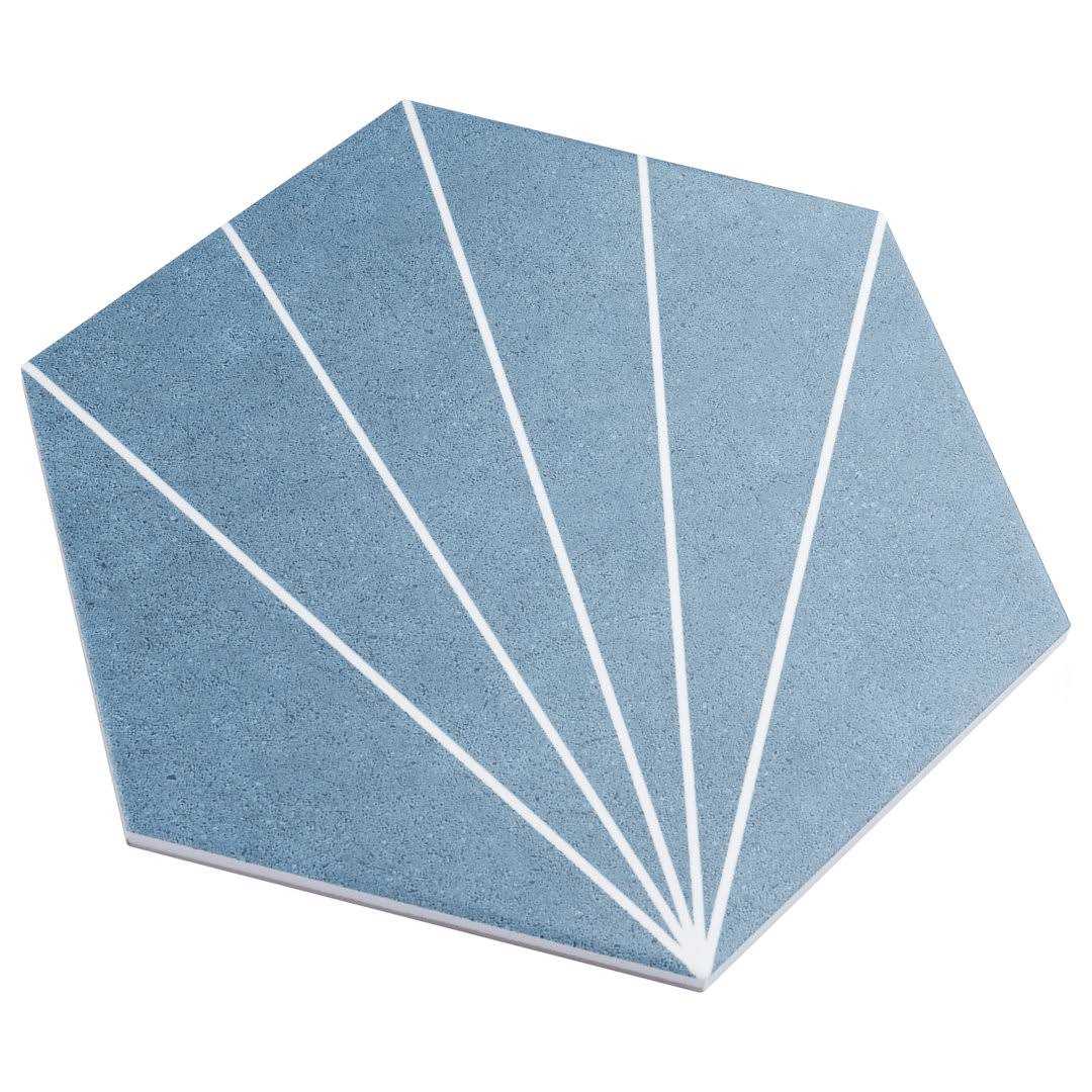 Merola Tile Arte White 9-3/4 in. x 9-3/4 in. Porcelain Floor and Wall Tile - Zenithce