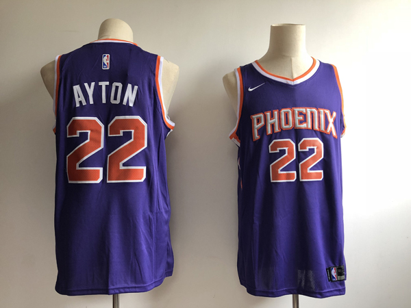 Phoenix Suns #22 Deandre Ayton Purple Swingman Stitched Jersey - Zenithce