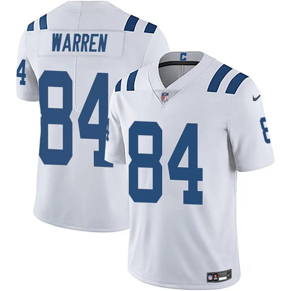 Indianapolis Colts #84 Tyler Warren White Vapor Limited Stitched Jersey - Zenithce