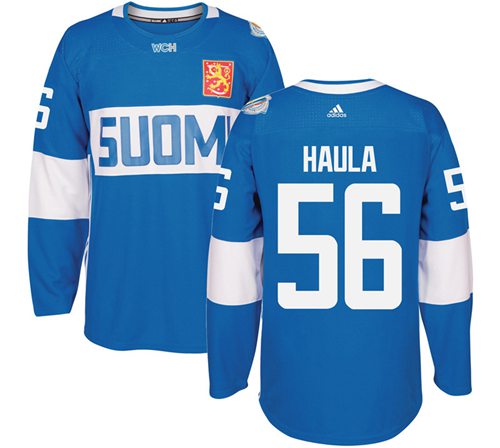Team Finland #56 Erik Haula Blue 2016 World Cup Stitched Jersey - Zenithce
