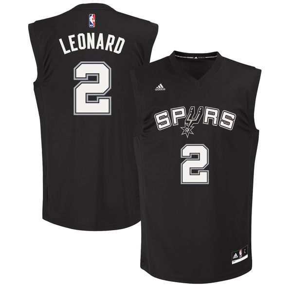 San Antonio Spurs 2 Kawhi Leonard Black Fashion Replica Jersey - Zenithce