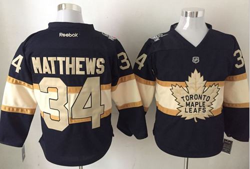 Maple Leafs #34 Auston Matthews Black Cream 100th Anniversary Stitched Jersey - Zenithce