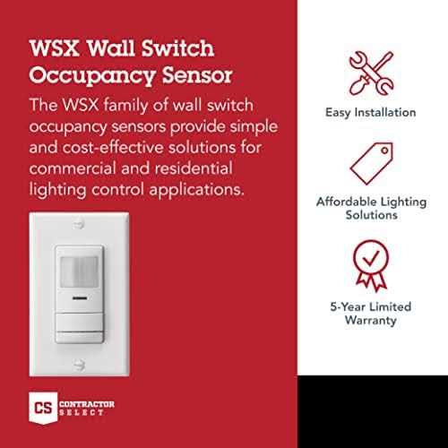 Sensor Switch WSX PDT D WH Wall Switch Occupancy Sensor - Zenithce