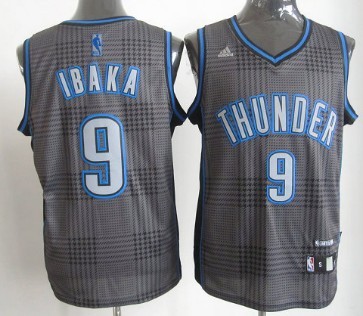 Oklahoma City Thunder #9 Serge Ibaka Black Rhythm Fashion Jersey - Zenithce