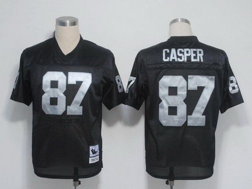 Raiders #87 Dave Casper Black Stitched Throwback Jersey - Zenithce