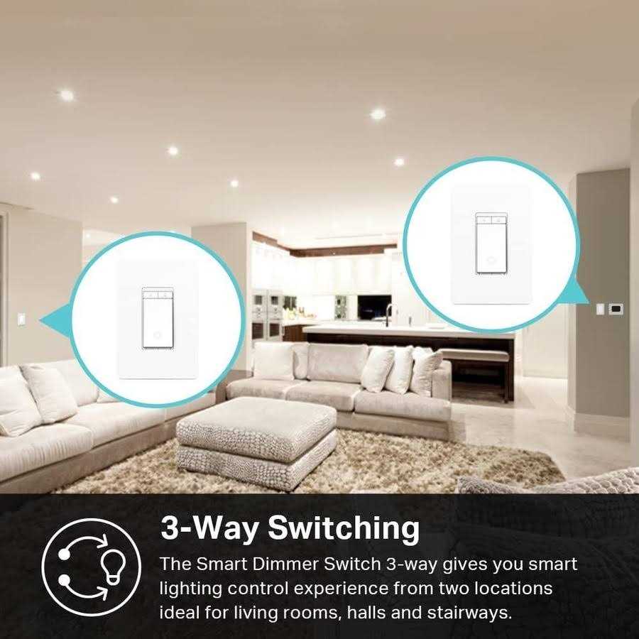 Kasa Smart WiFi Light Switch 3-Way Dimmer KIT - Zenithce
