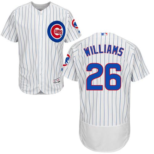 Cubs #26 Billy Williams White(Blue Strip) Flexbase Authentic Collection Stitched Jersey - Zenithce
