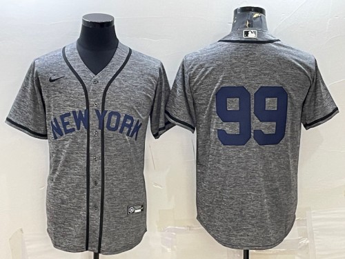 New York Yankees #99 Aaron Judgey Gray Cool Base Stitched Jersey - Zenithce