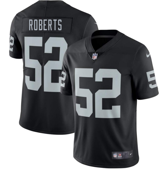 Las Vegas Raiders #52 Elandon Roberts Black 2025 Vapor Stitched Jersey - Zenithce