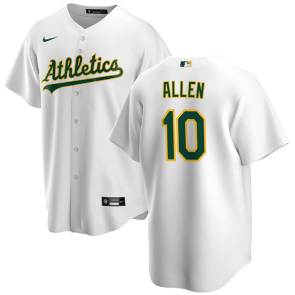 Oakland Athletics #10 Nick Allen White Cool Base Stitched Jersey - Zenithce
