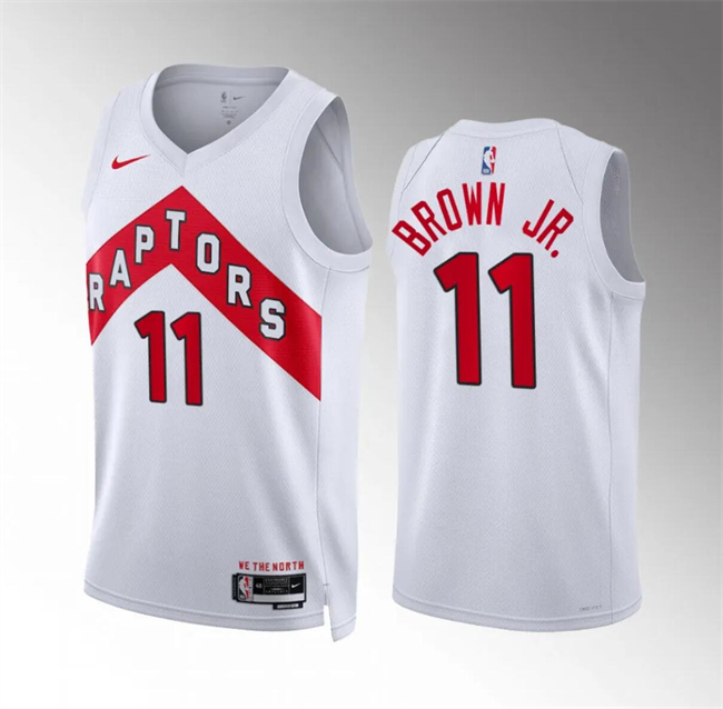 Toronto Raptors #11 Bruce Brown Jr White Association Edition Stitched Jersey - Zenithce