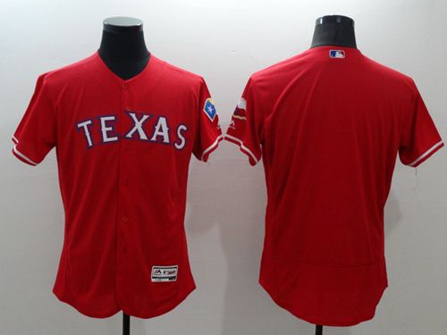 Rangers Blank Red Flexbase Authentic Collection Stitched Jersey - Zenithce