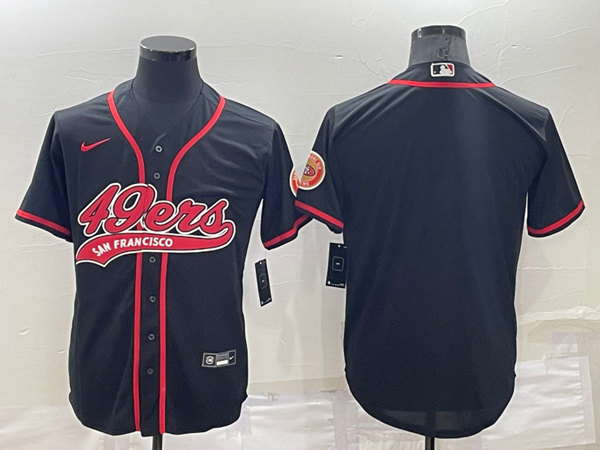 San Francisco 49ers Blank Black Stitched Jersey - Zenithce