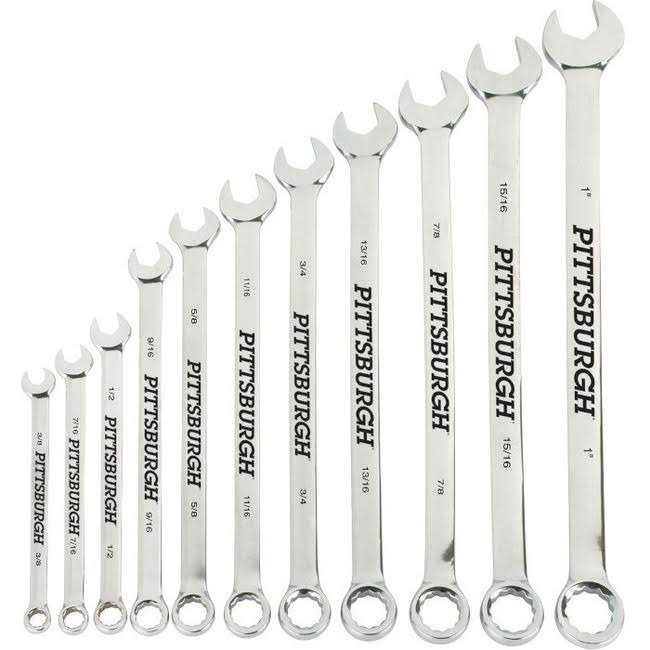 Pittsburgh Long Handle Combination Wrench Set - Zenithce