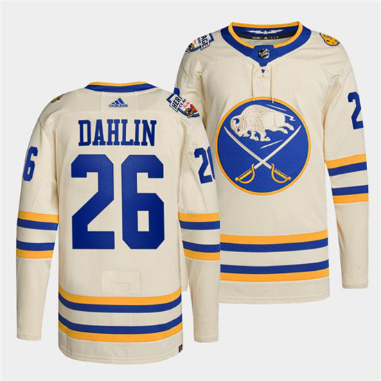 Buffalo Sabres #26 Rasmus Dahlin 2022 Cream Heritage Classic Stitched Jersey - Zenithce