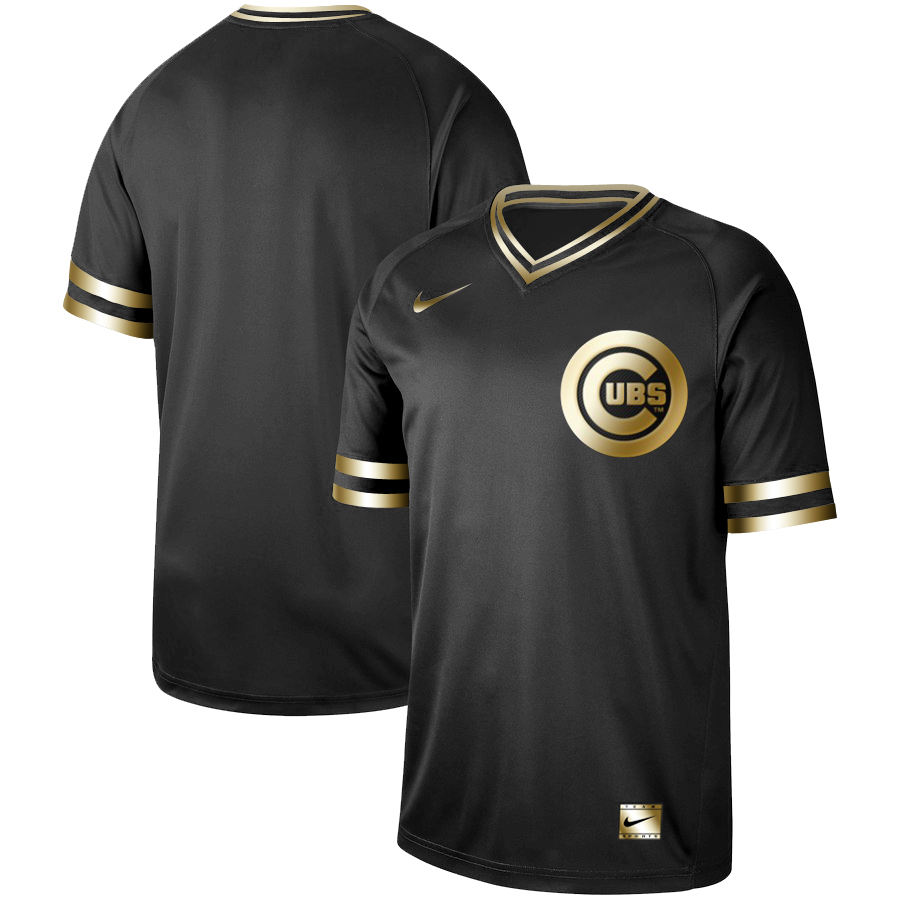 Chicago Cubs Black Gold Stitched Jersey - Zenithce