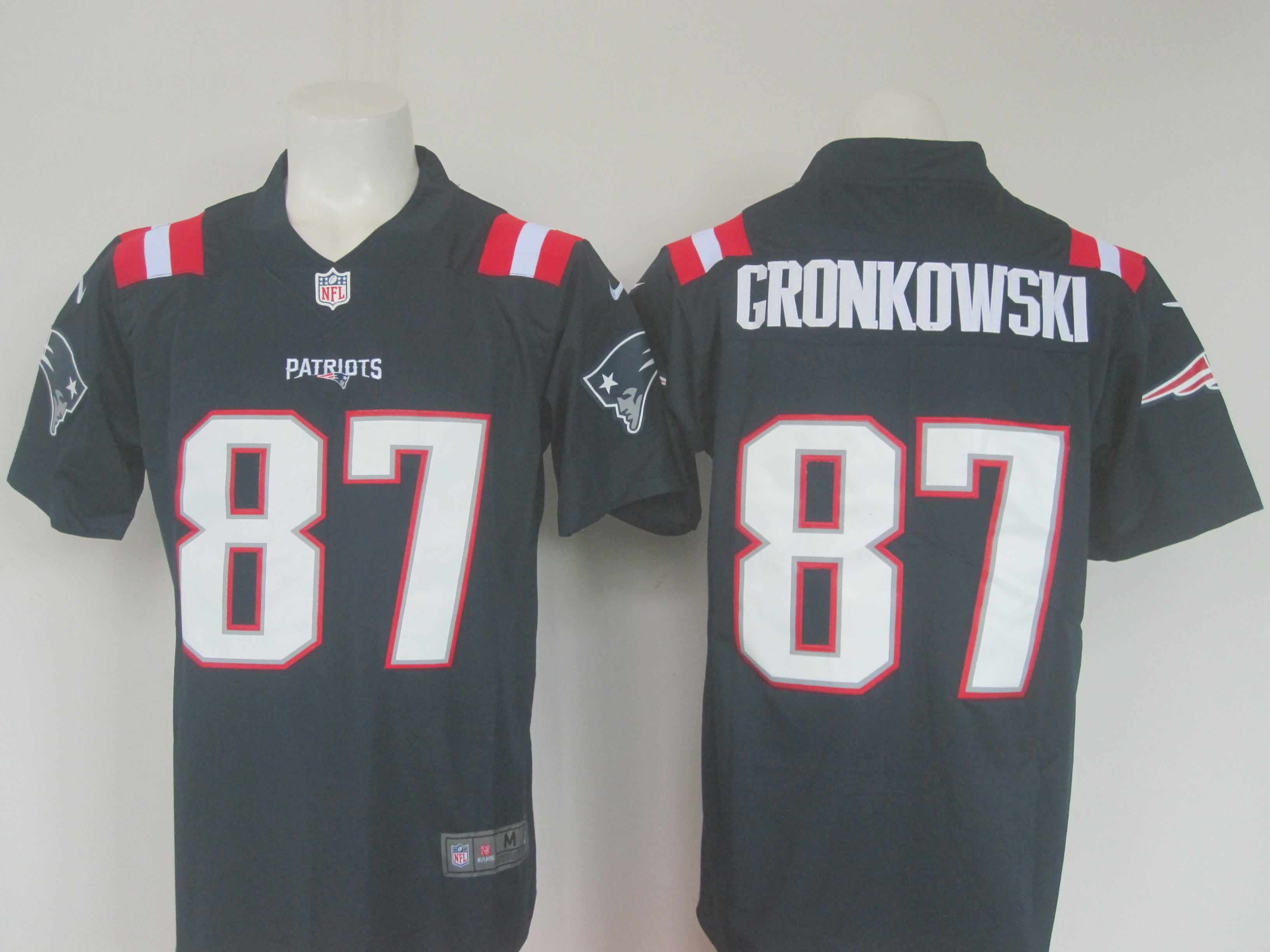Patriots #87 Rob Gronkowski Navy Limited Rush Stitched Nike Jersey - Zenithce