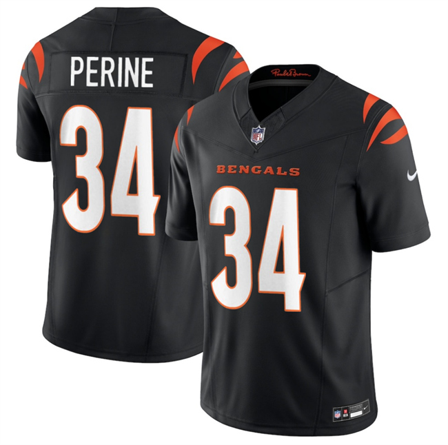 Cincinnati Bengals #34 Samaje Perine Black 2025 F.U.S.E. Vapor Untouchable Limited Stitched Jersey - Zenithce