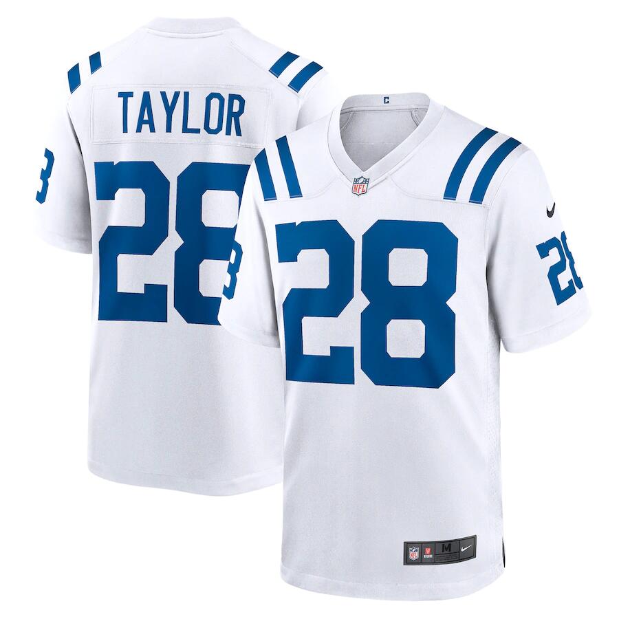 Indianapolis Colts #28 Jonathan Taylor White Stitched Football Jersey - Zenithce