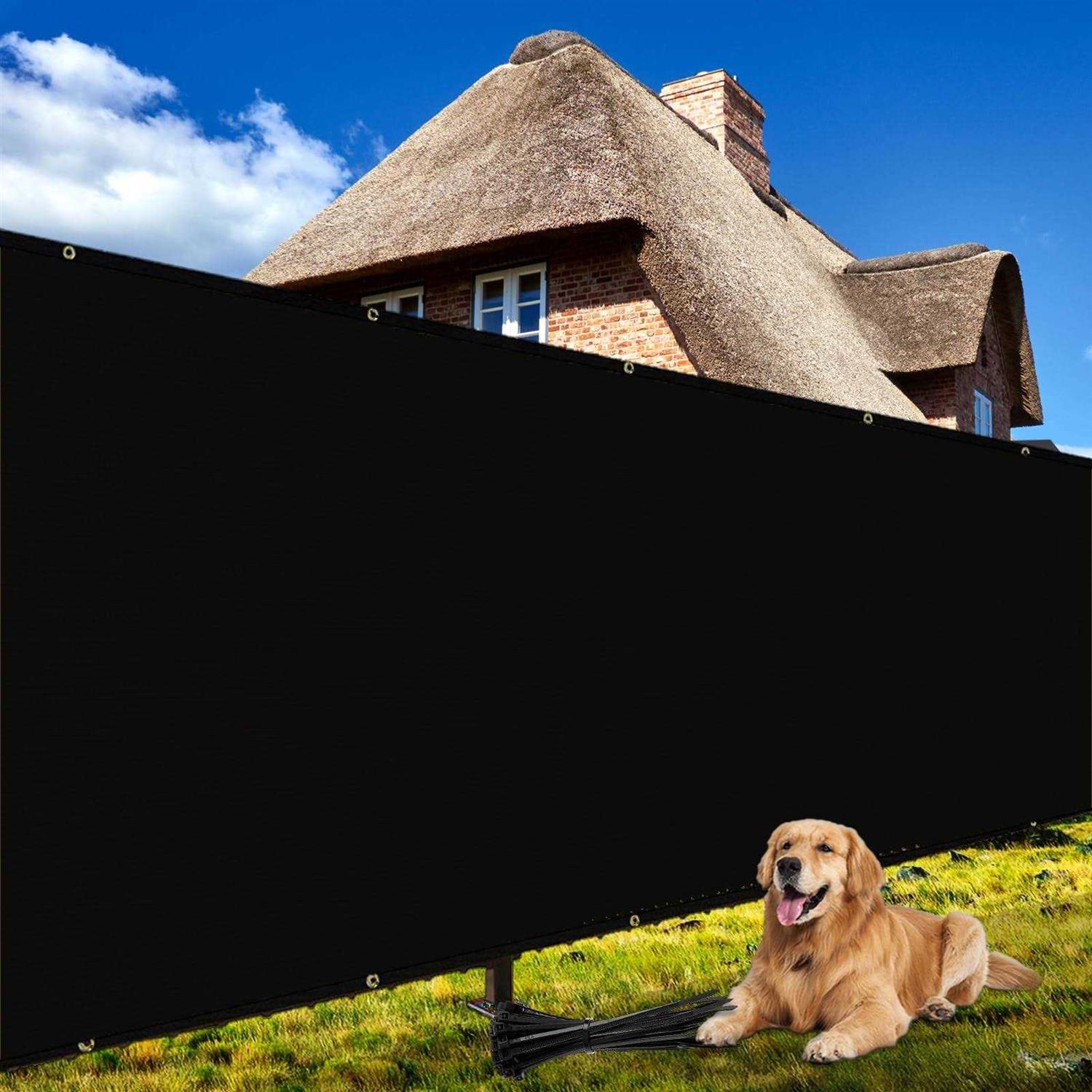 Shade&beyond 50′ Fence Privacy Screen Heavy Duty Gsm Fencing Mesh Shade Net Cover For Wall Garden Yard Outdoor - Zenithce