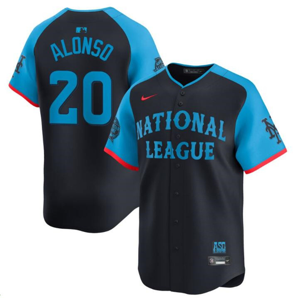 National League #20 Pete Alonso Navy 2024 All-Star Limited Stitched Jersey - Zenithce