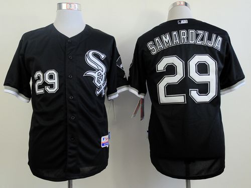 White Sox #29 Jeff Samardzija Black Cool Base Stitched Jerseys - Zenithce