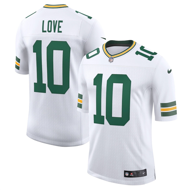 Green Bay Packers #10 Jordan Love White 2025 New Vapor Untouchable Limited Stitched Jersey - Zenithce