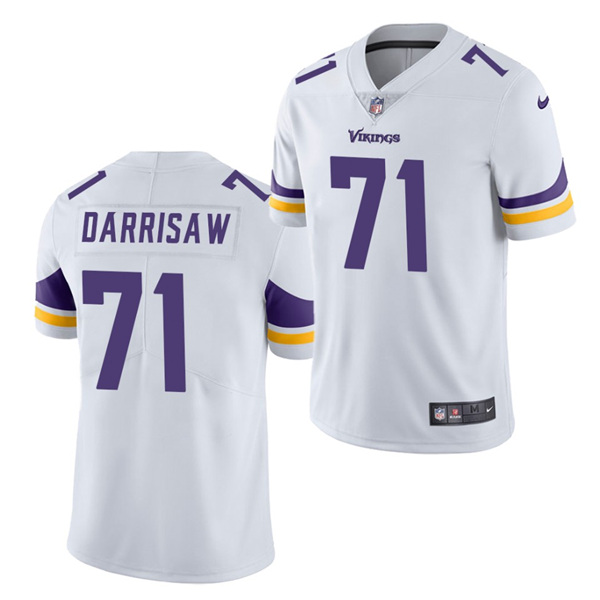 Minnesota Vikings #71 Christian Darrisaw White 2021 Vapor Untouchable Limited Stitched Jersey - Zenithce