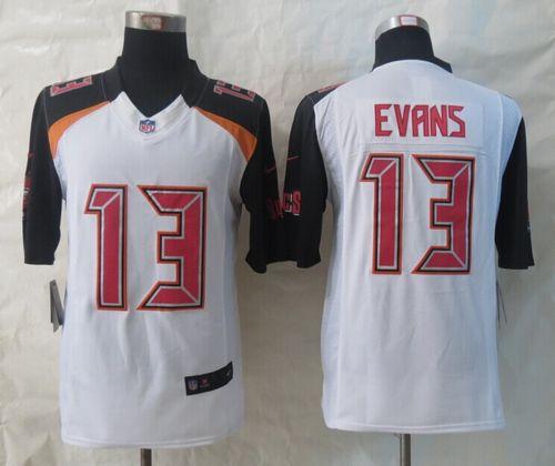 Buccaneers #13 Mike Evans White Stitched New Limited Nike Jersey - Zenithce