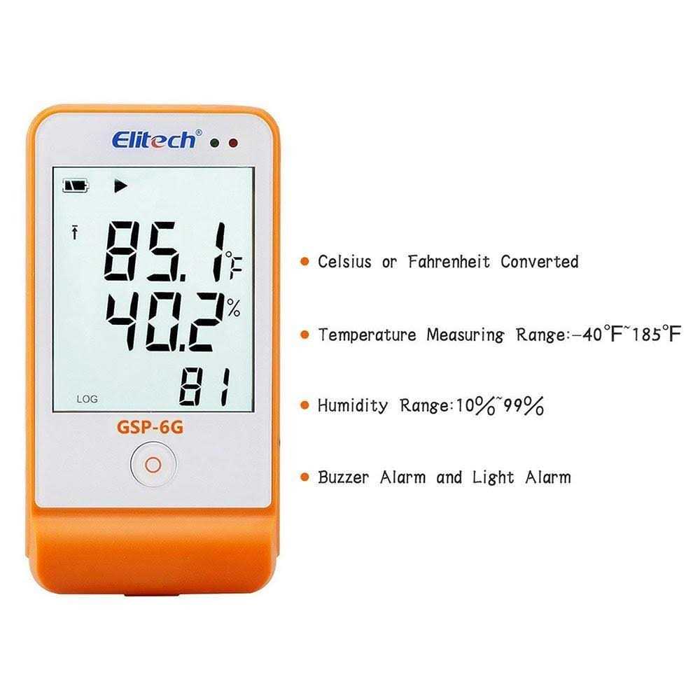 Elitech Digital Manifold Gauge 2-Way Valve with Thermometer Clamps for hvac systems - Zenithce
