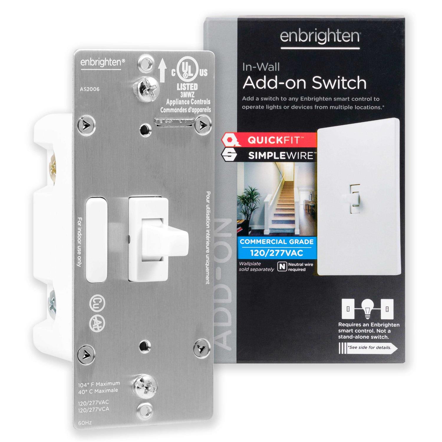 Enbrighten Add-On Switch QuickFit and SimpleWire - Zenithce
